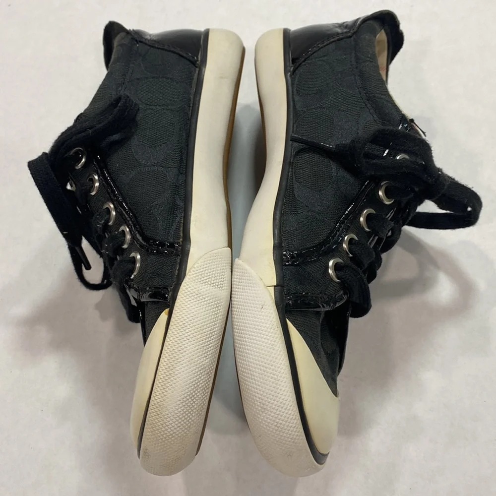 Coach Barrette‎ logo monogram sneakers black